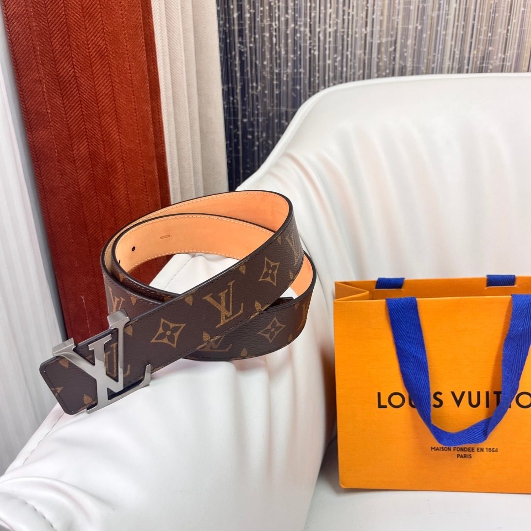 Louis Vuitton Monogram Canvas Leather Belt