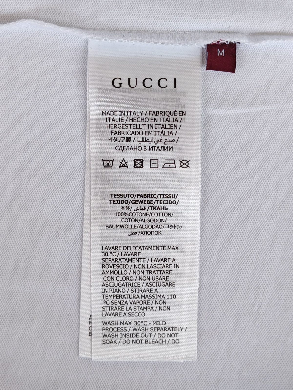 Gucci Rose Embroidery Cotton T-Shirt