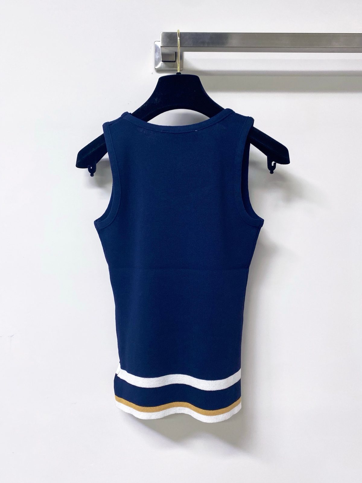 Miu Miu Striped Wool Tank Top
