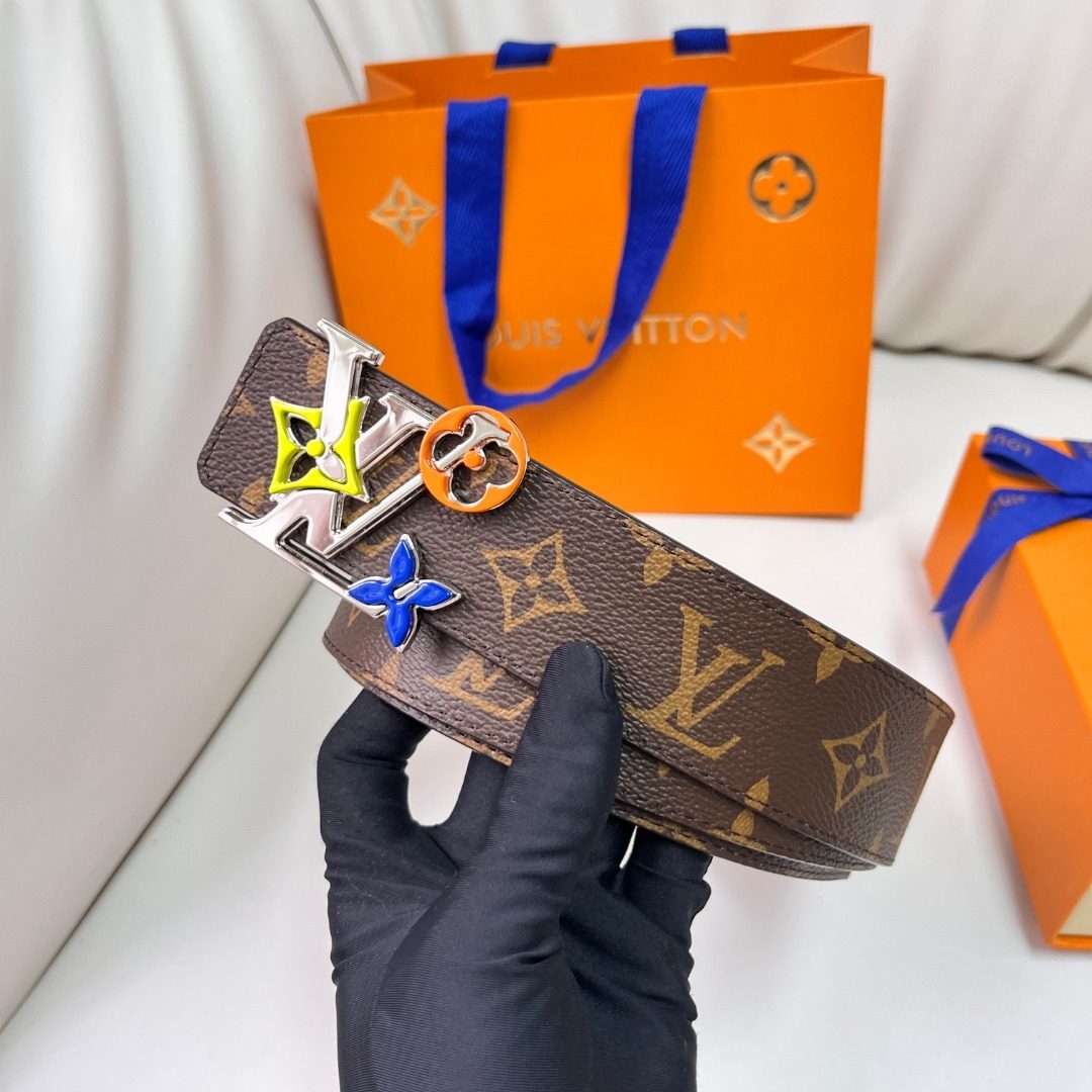 Louis Vuitton Monogram Canvas Belt with Charms