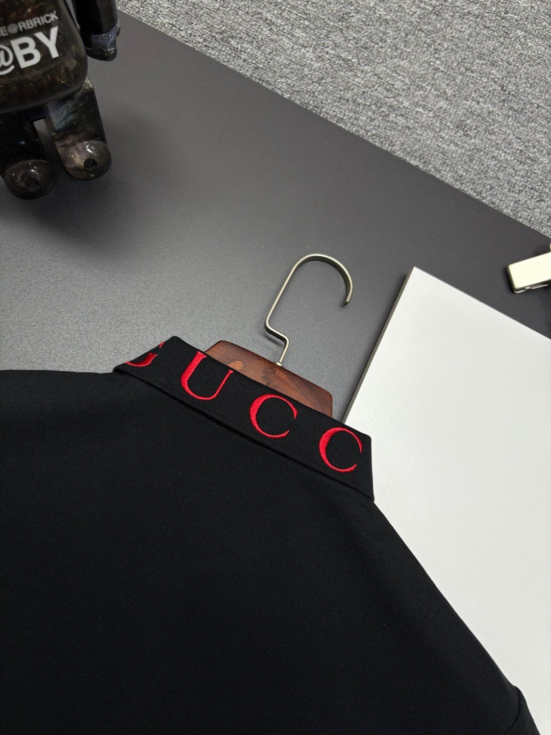 Gucci GG Embroidered Black Wool Jacket