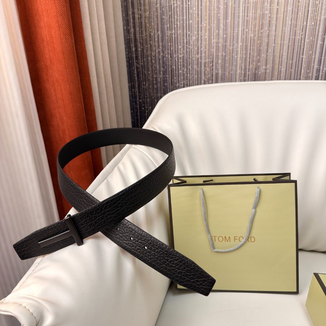 Tom Ford Black Leather Belt