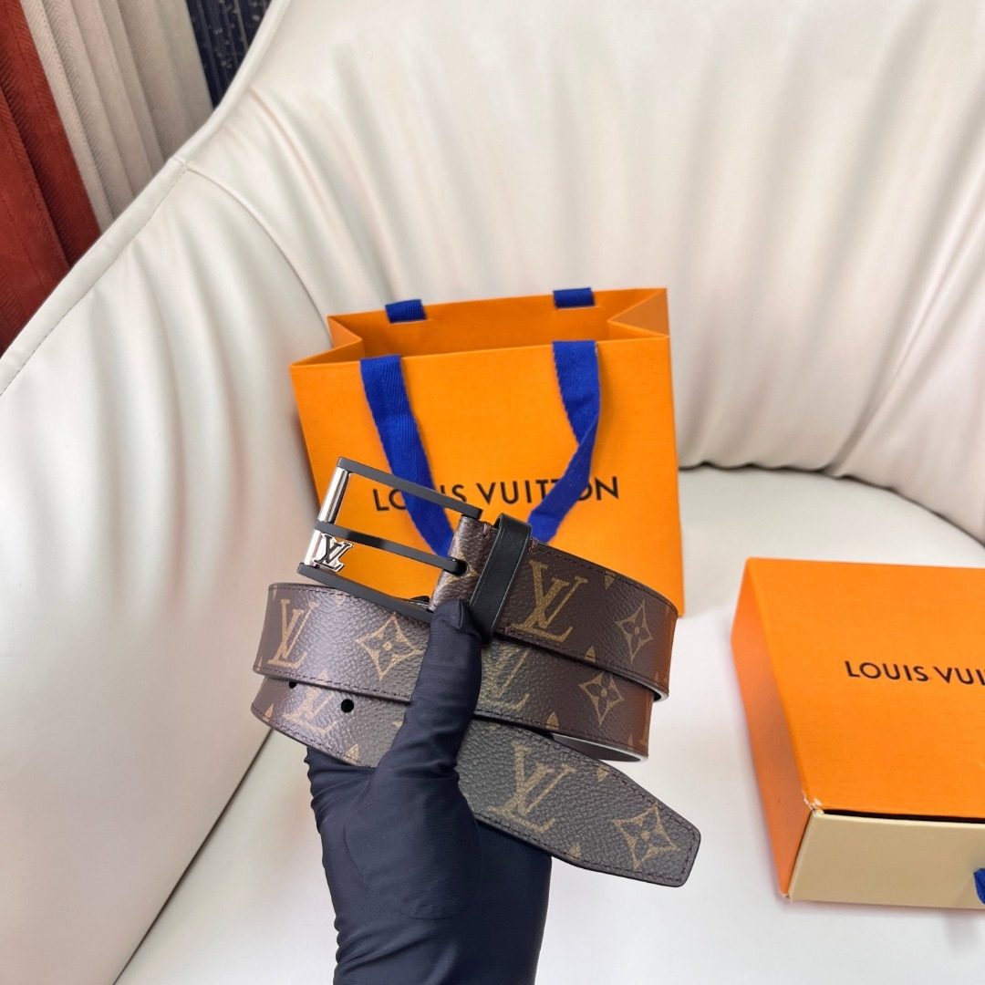 Louis Vuitton Monogram Canvas Leather Belt