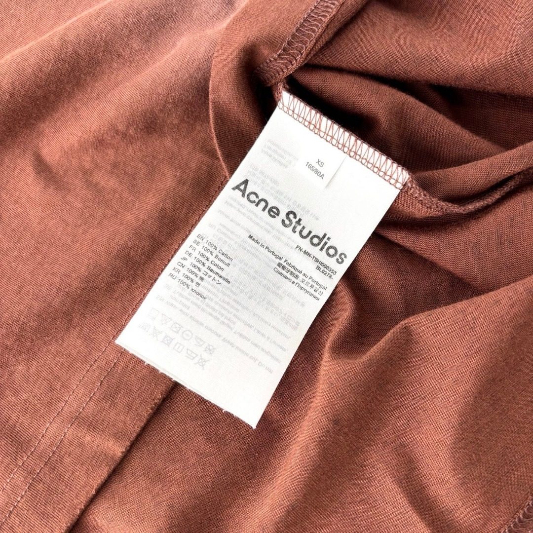 Acne Studios Pocket Logo T-Shirt Brown