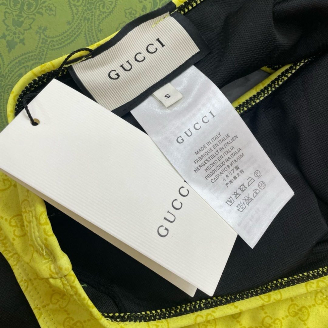 Gucci GG Neon Yellow Swimsuit