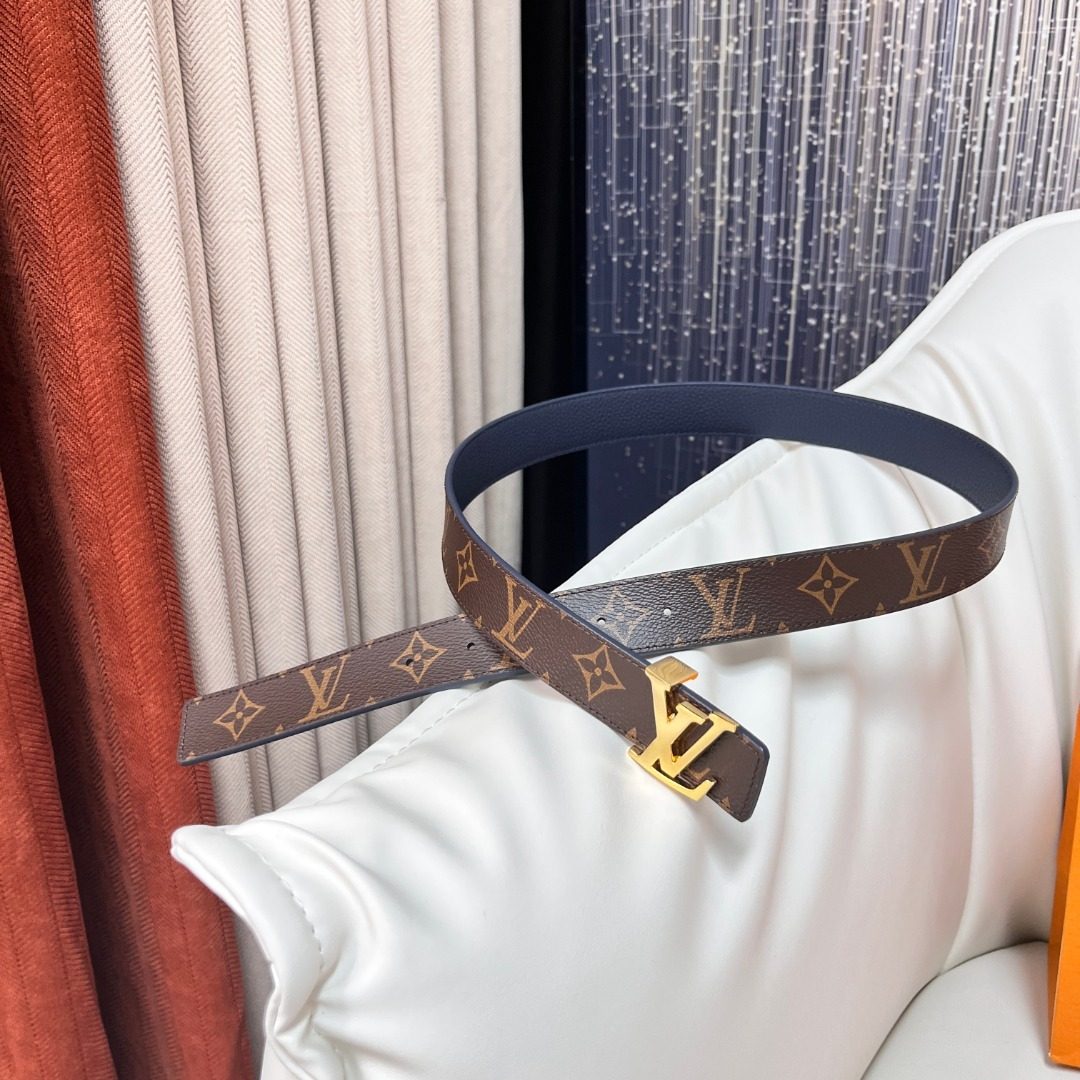 Louis Vuitton Monogram Canvas Leather Belt