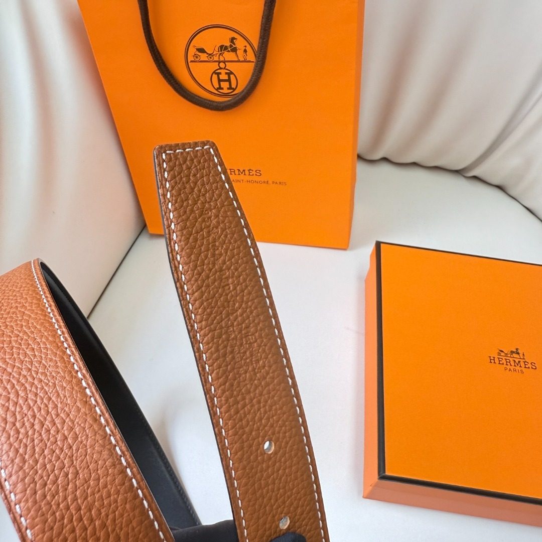 Hermès Clemence Leather Belt
