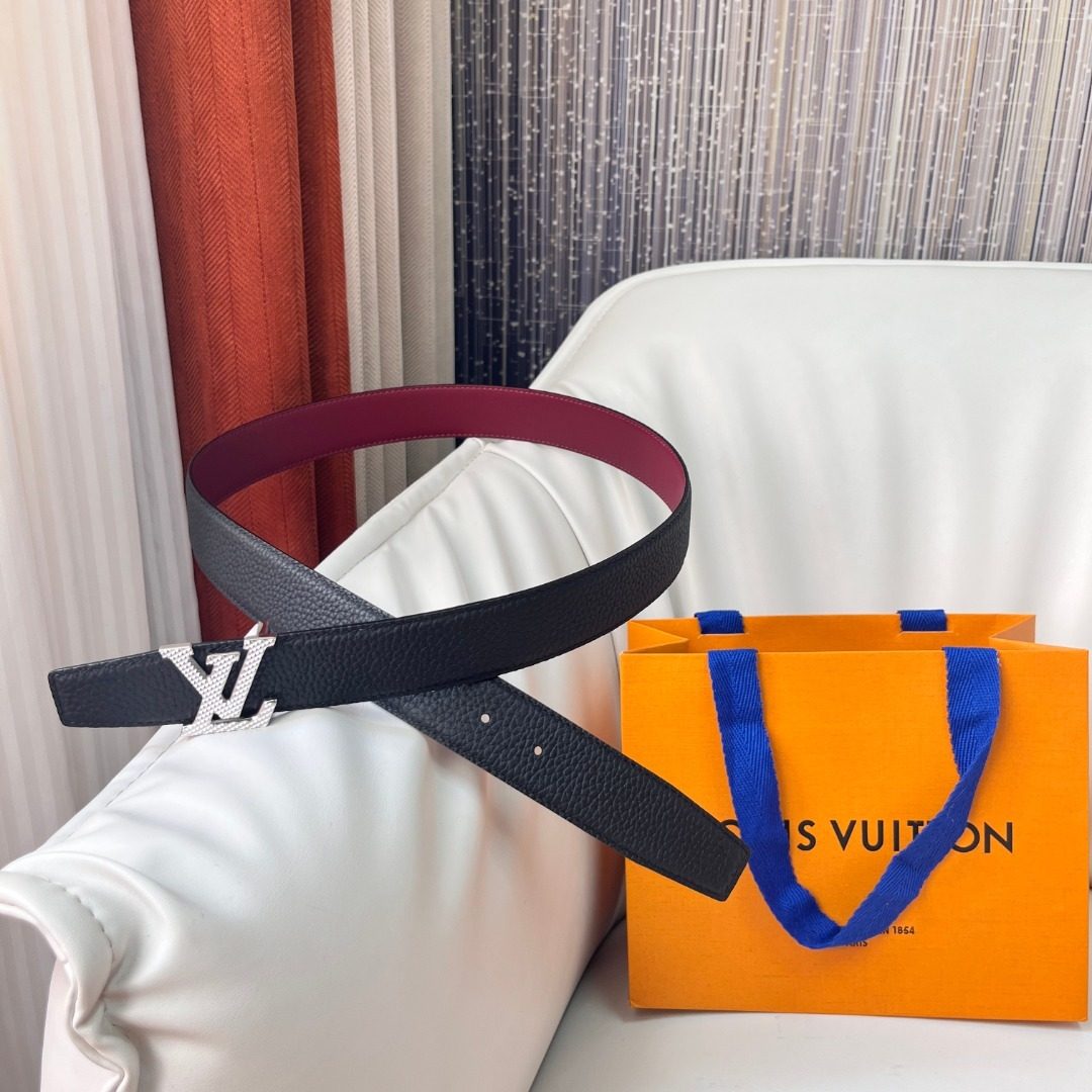 Louis Vuitton Damier Graphite Leather Belt