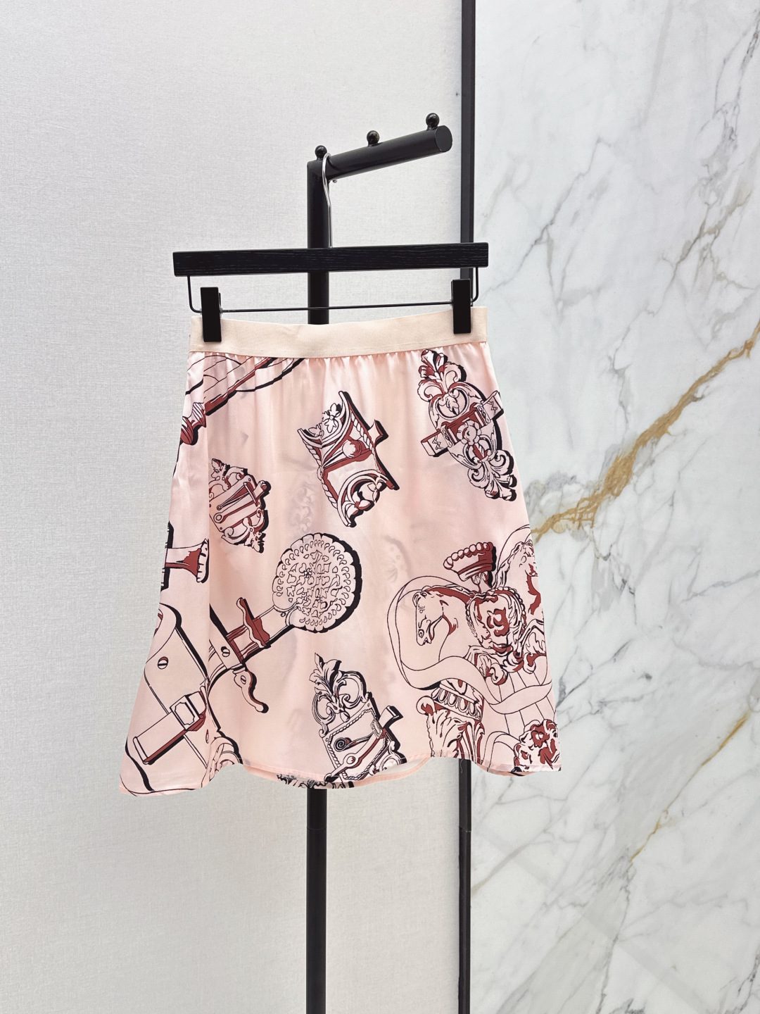 Luxury Baroque Print Mini Skirt