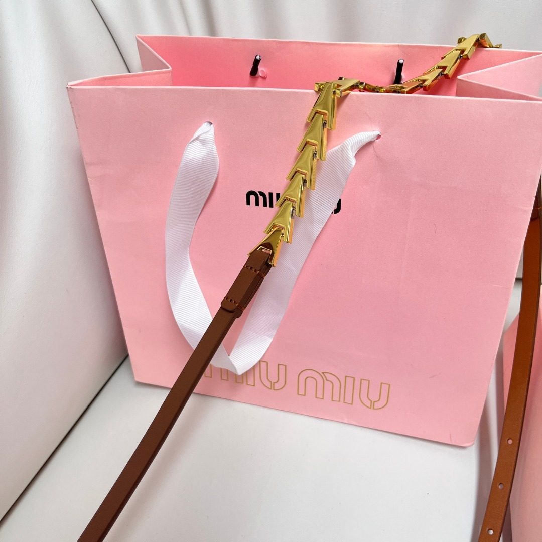 Miu Miu Leather Belt