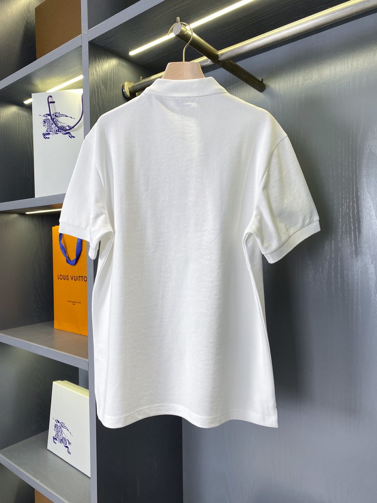 Burberry EKD Logo Polo Shirt White