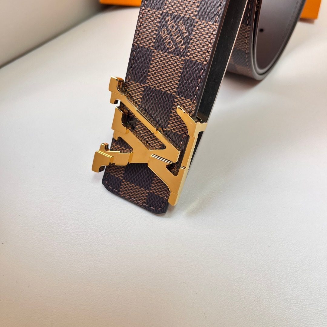 Louis Vuitton Damier Ebene Canvas Belt