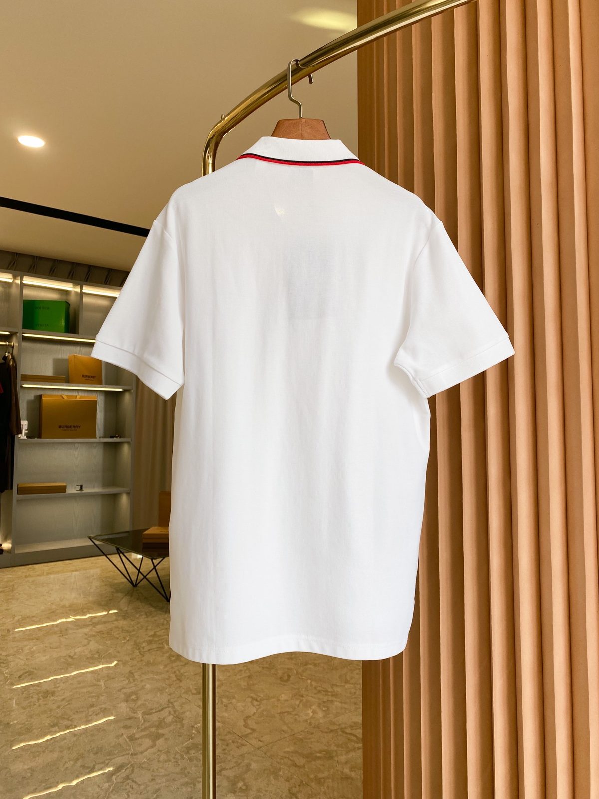 Burberry London England Striped Polo Shirt