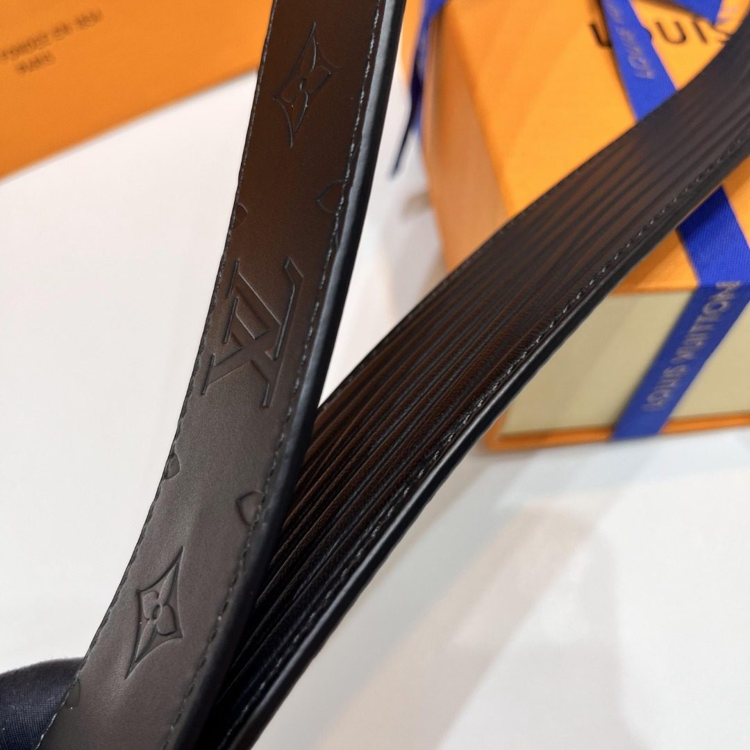 Louis Vuitton Monogram Embossed Leather Belt