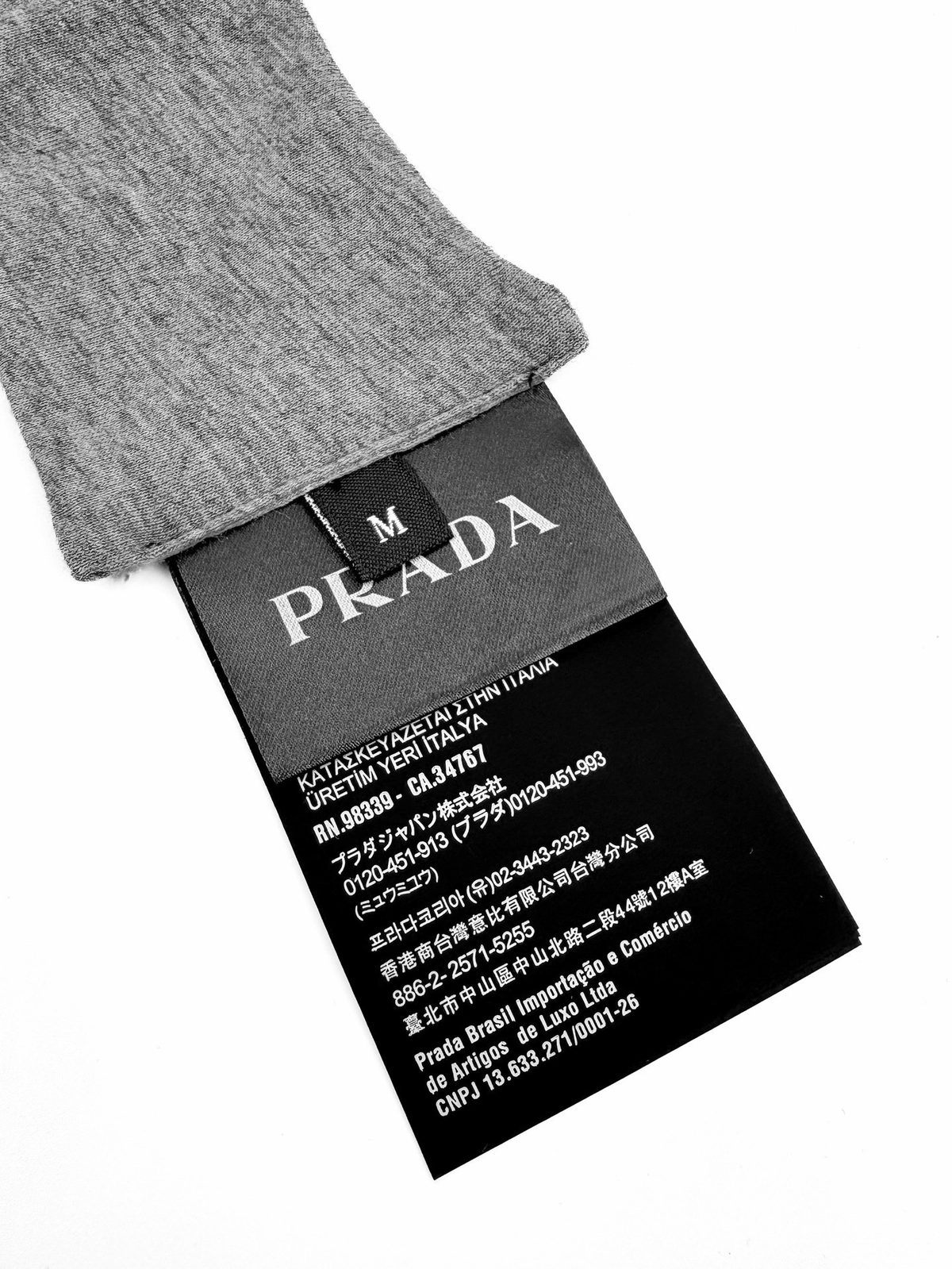 Prada Dual Design Logo Short Sleeve T-Shirt