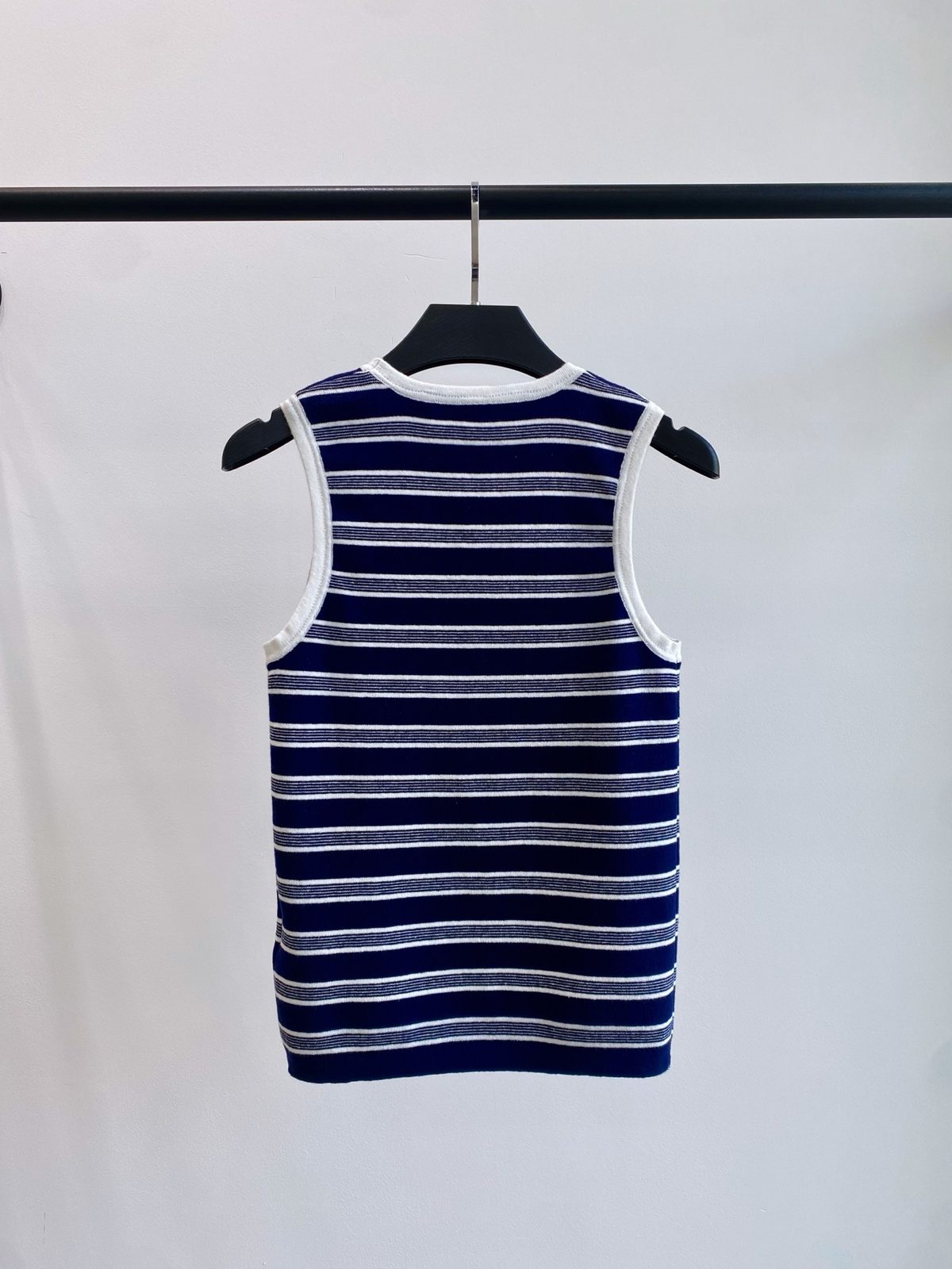 Yves Saint Laurent Striped Cotton Tank Top