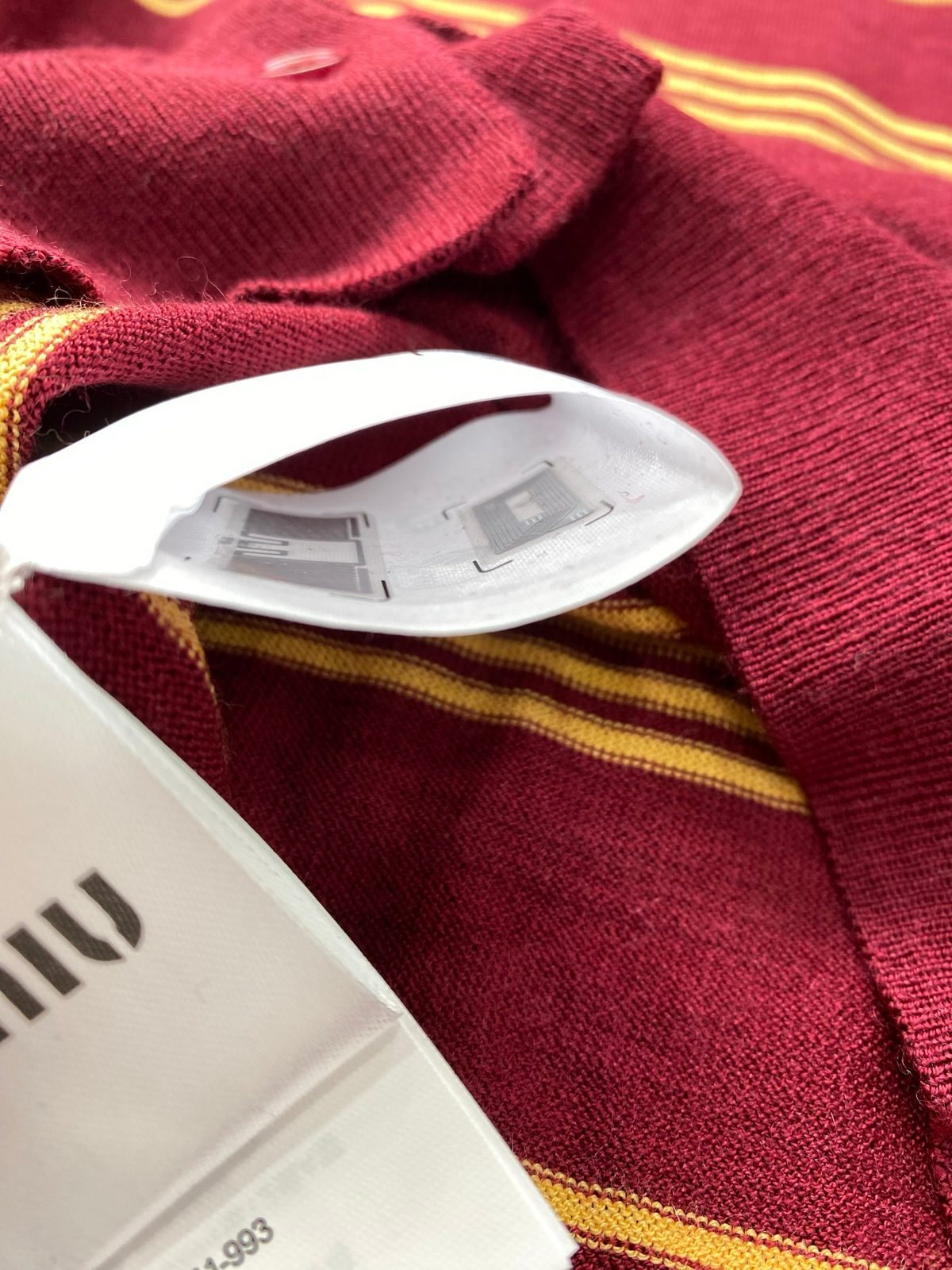 Striped Wool Polo Collar Sweater