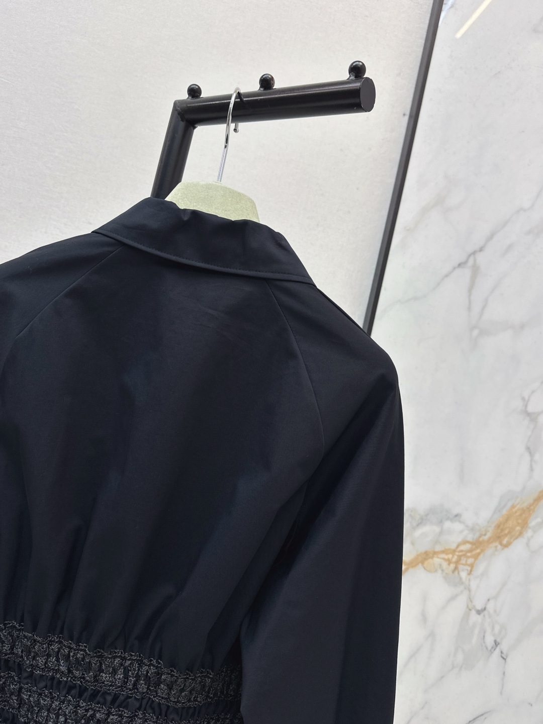 Hermès Smocked Cotton Poplin Shirt