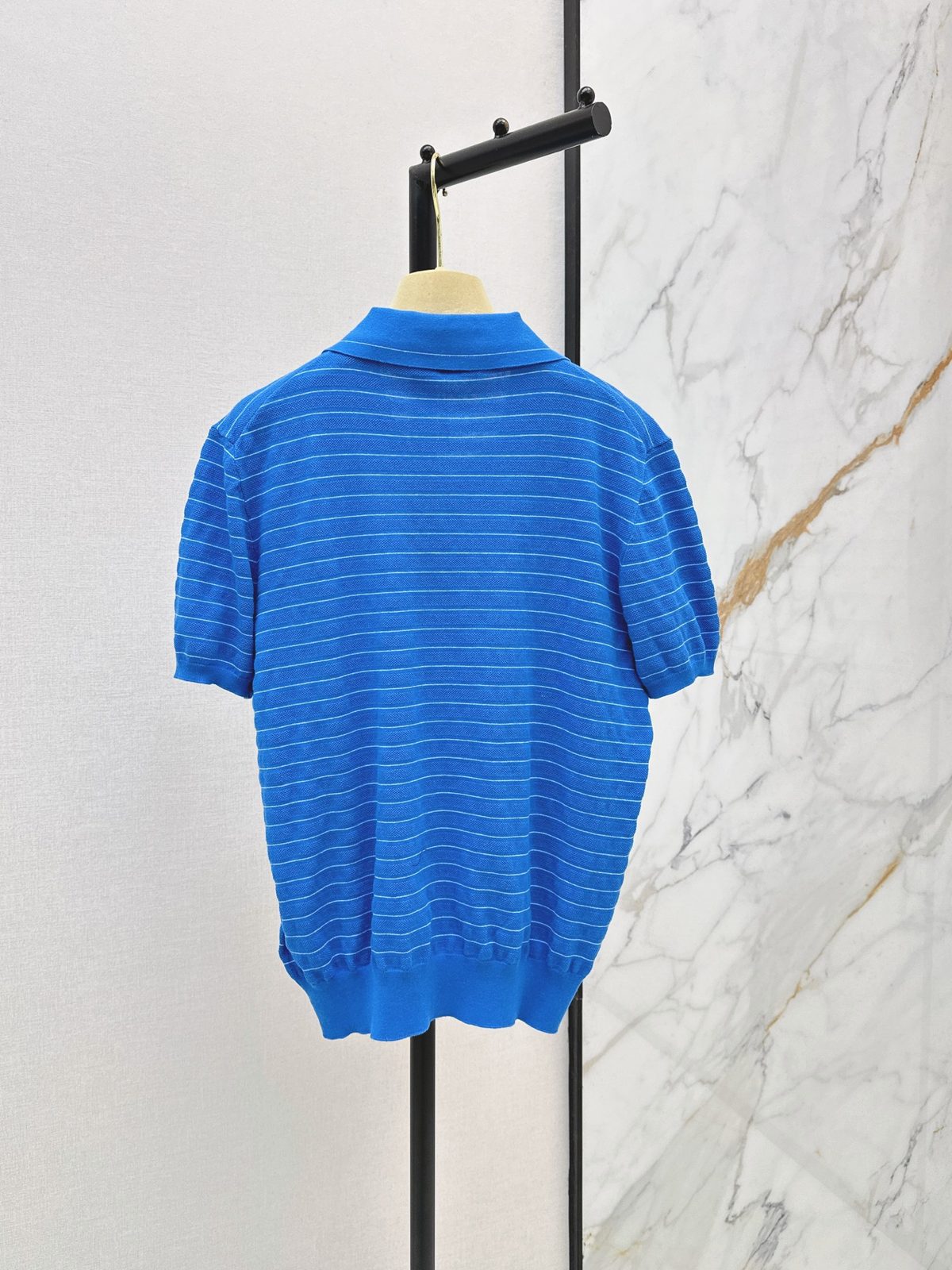 Miu Miu Striped Cotton Polo Shirt