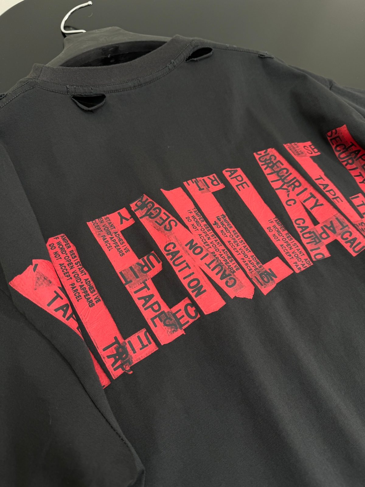 Distressed Red Logo Graphic T-Shirt