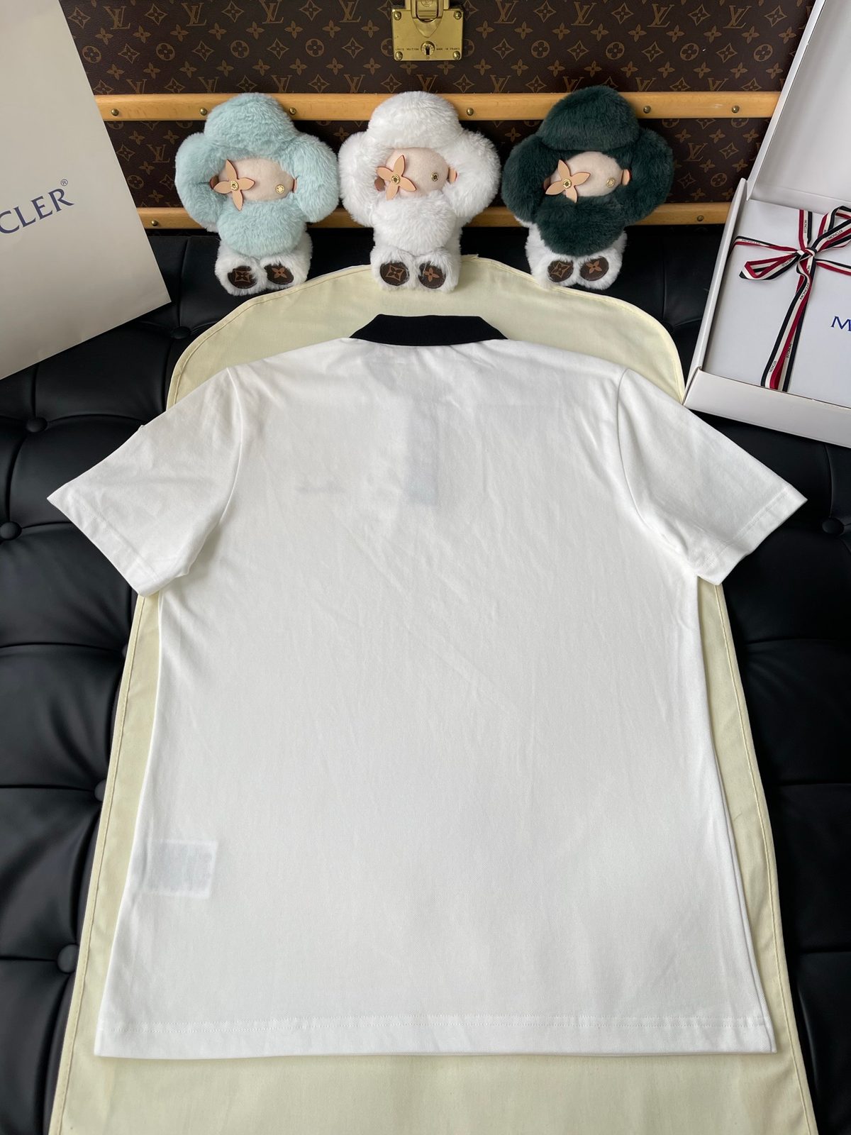 Moncler White Cotton Piqué T-Shirt