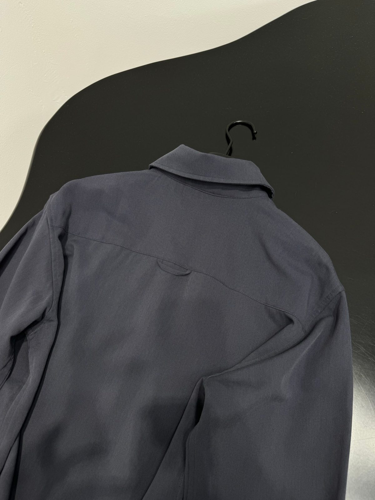 Men's Charcoal Button-Up Overshirt