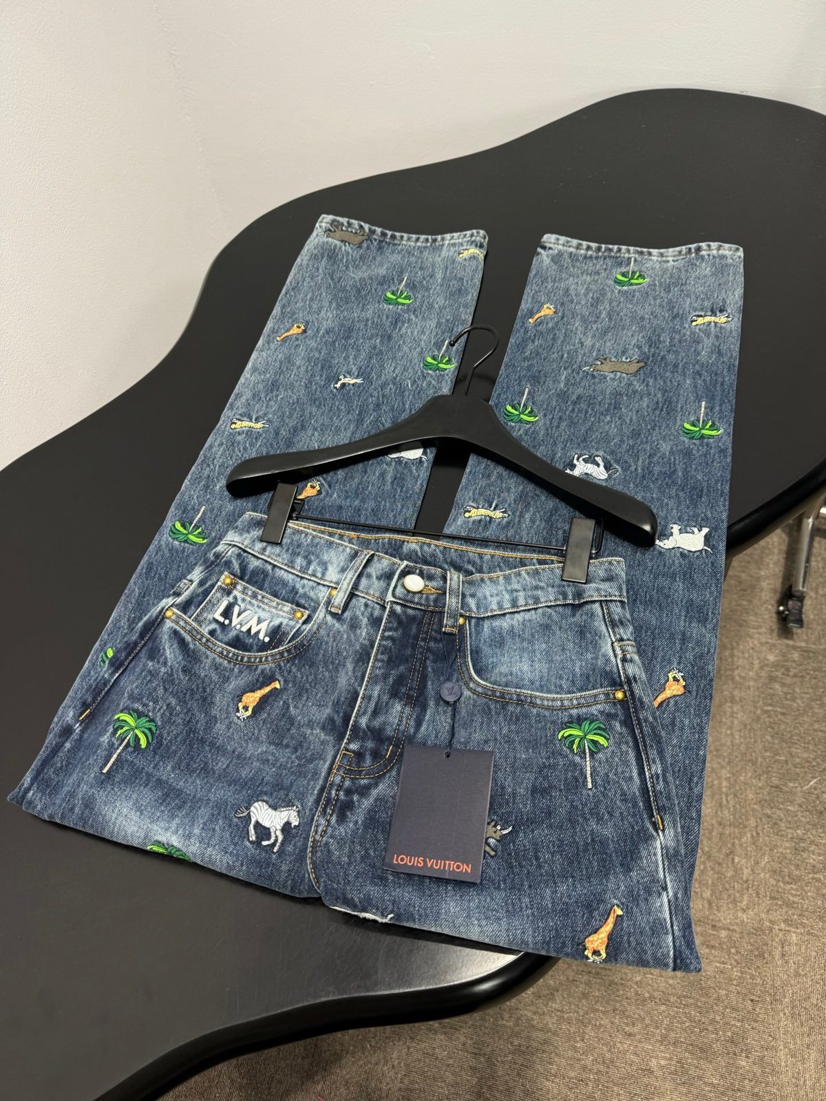 Louis Vuitton LVM Embroidered Denim Jeans