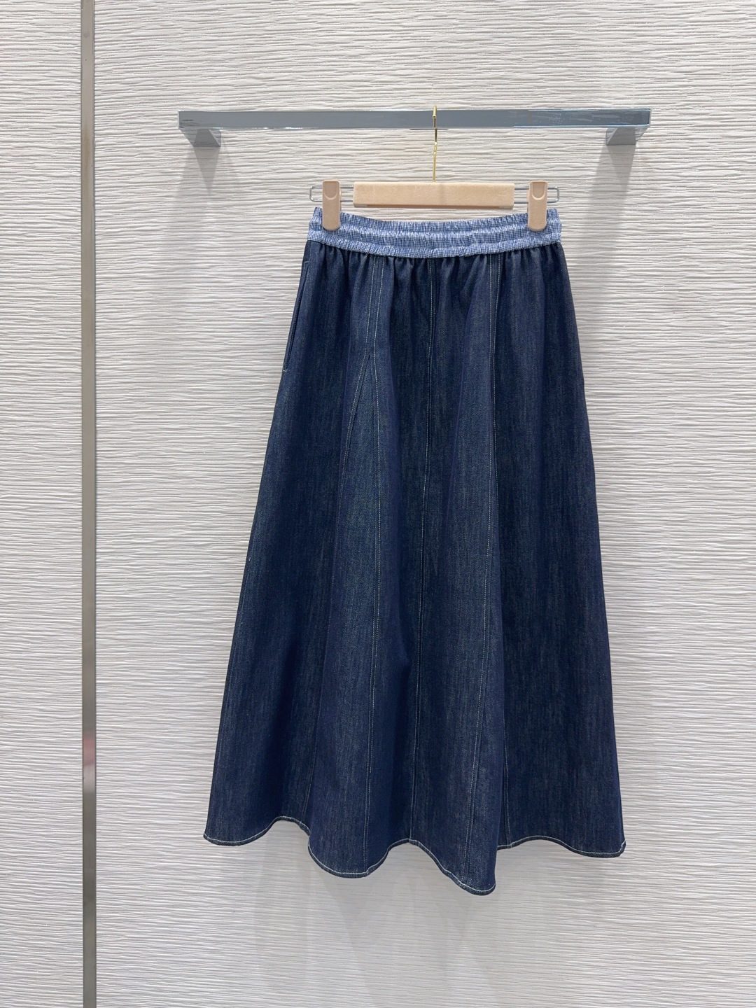 Miu Miu Denim A-Line Skirt
