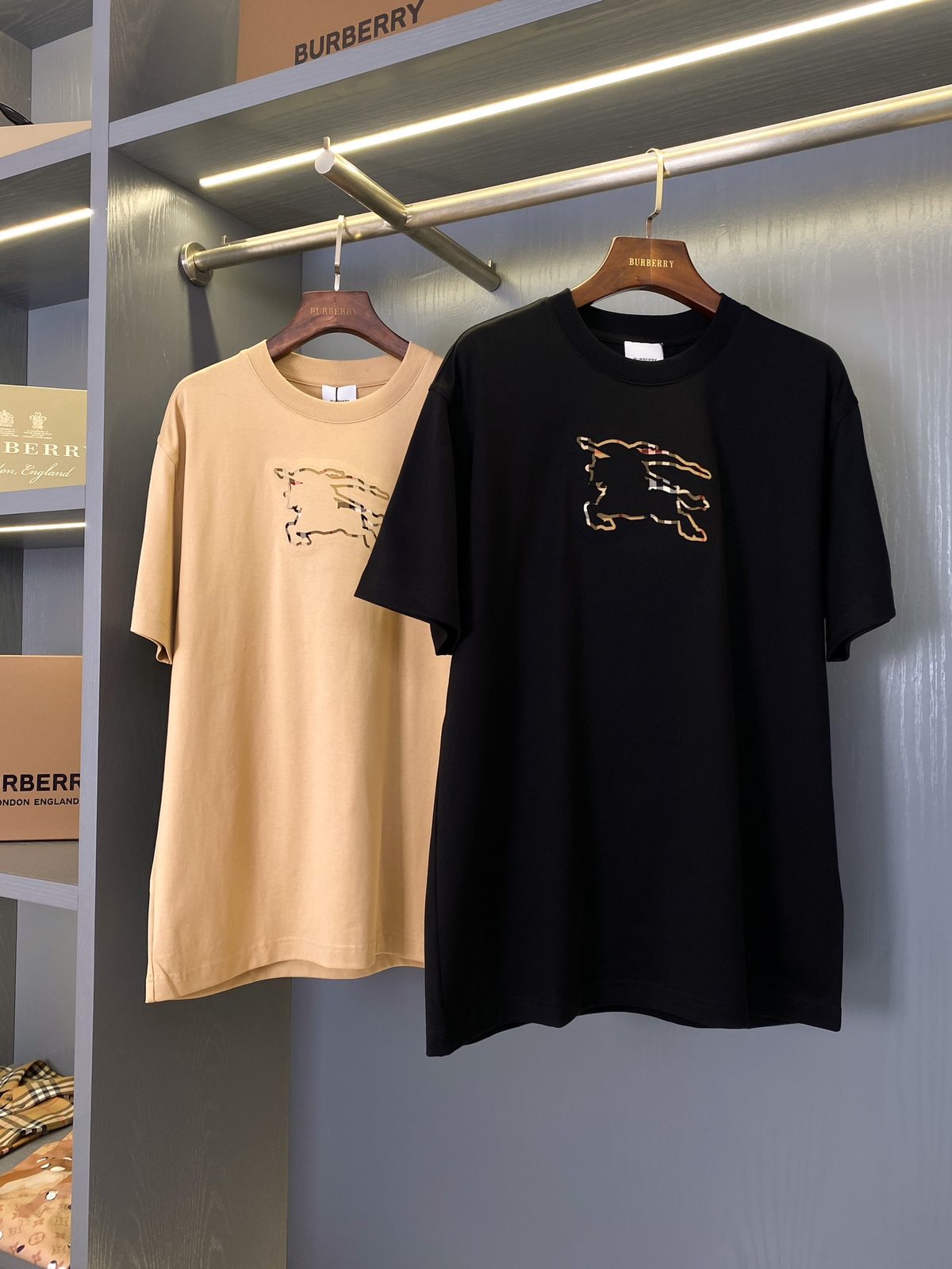 Burberry EKD Embroidered Black T-Shirt