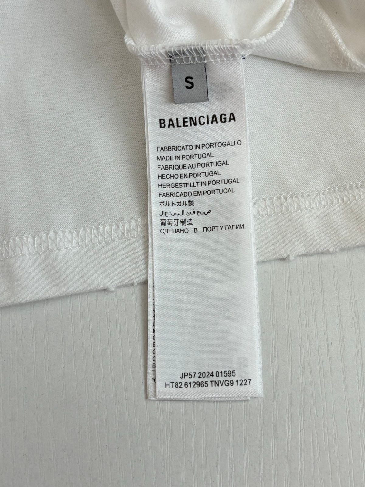 Balenciaga Green Logo Print T-Shirt