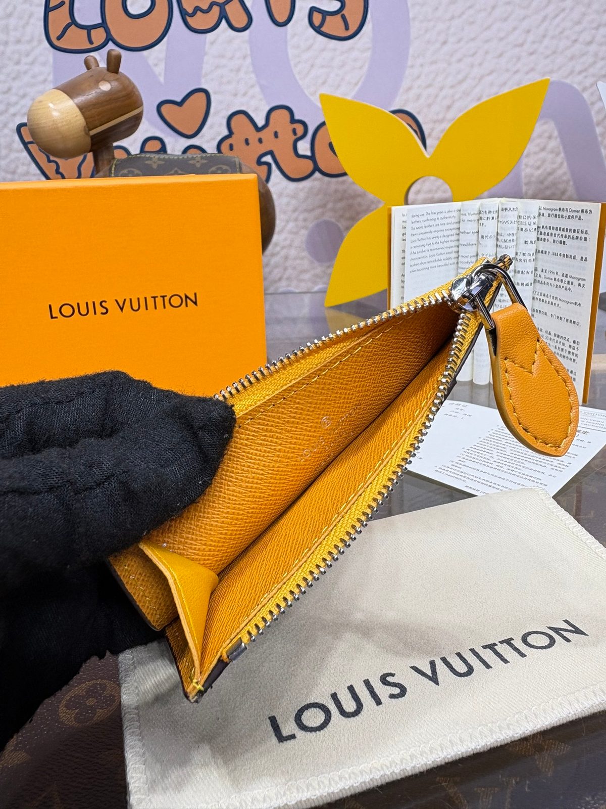 Louis Vuitton Coin Card Holder Yellow