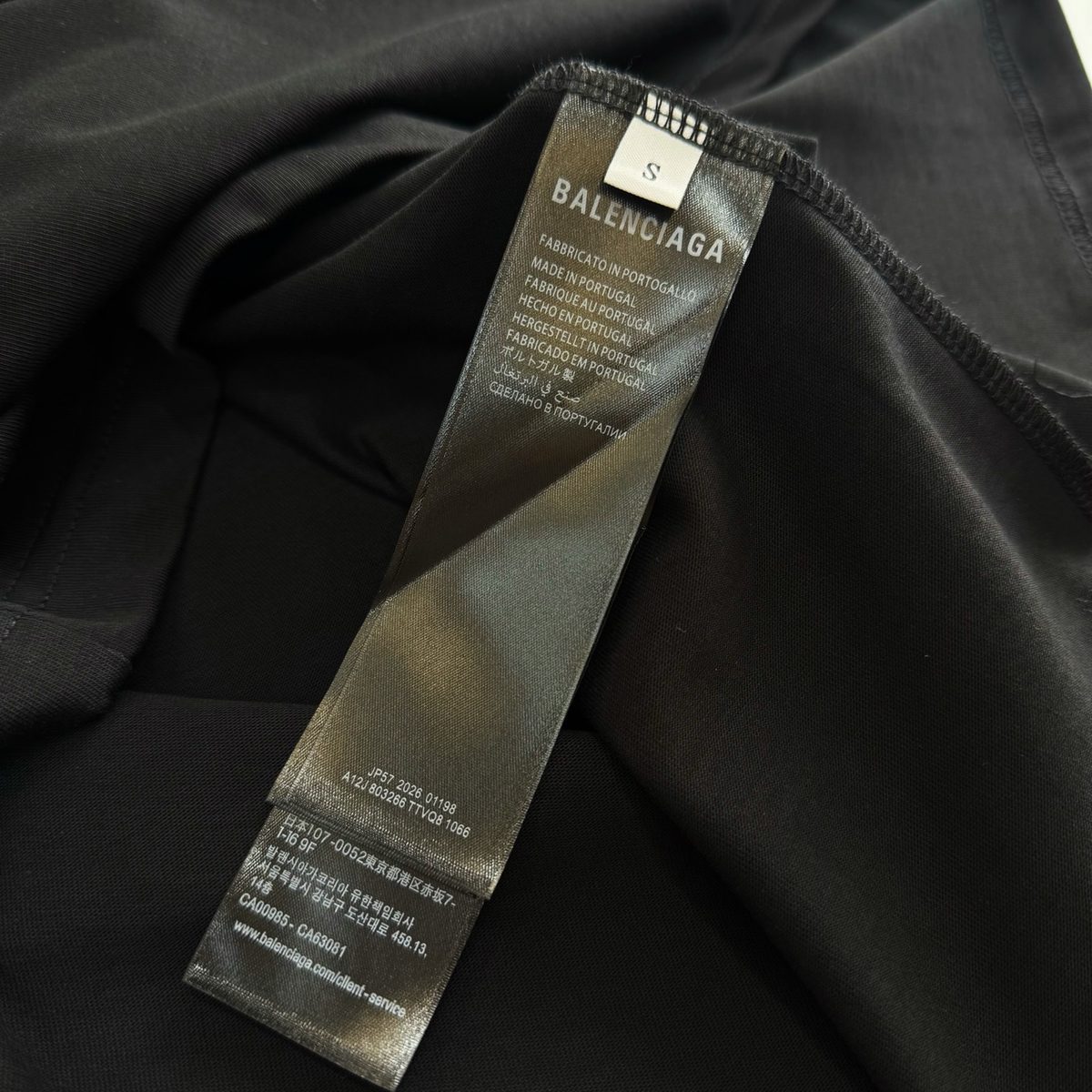 Balenciaga Black Crewneck T-Shirt