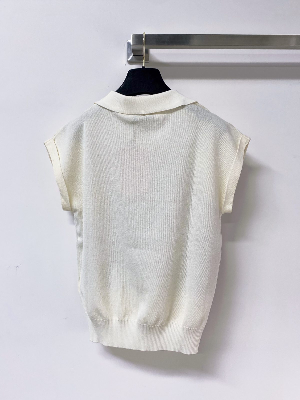 Miu Miu Knit Sleeveless Polo Vest