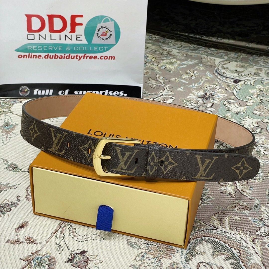 Louis Vuitton Monogram Canvas Leather Belt