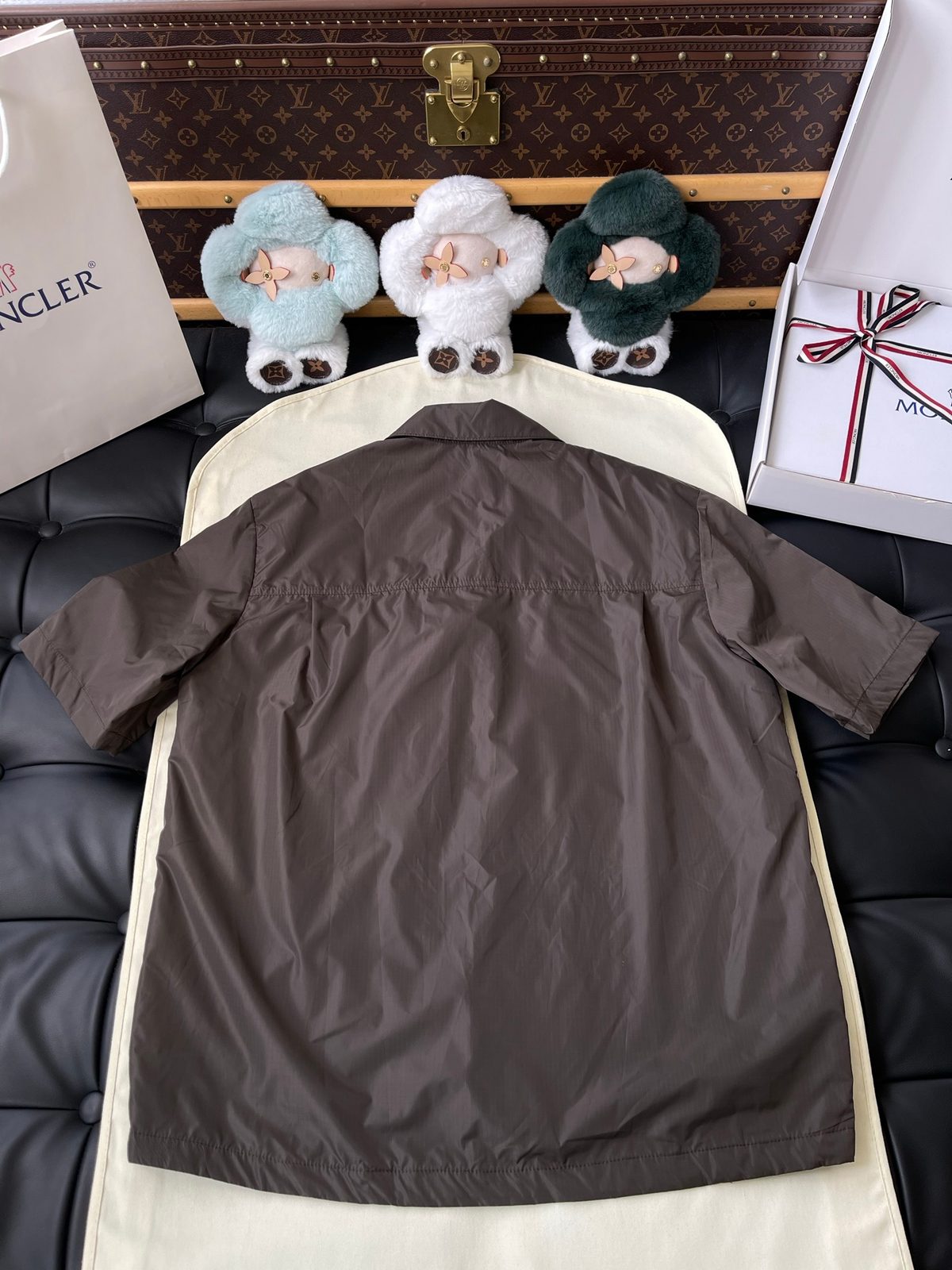 Moncler Reversible Nylon Jacket Brown