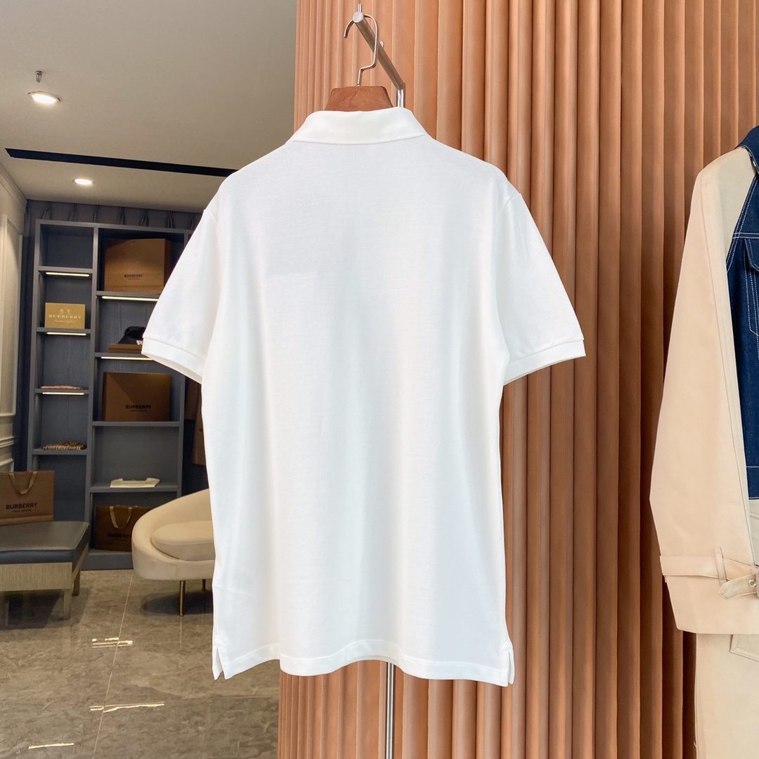 Burberry Logo Embroidered Polo Shirt