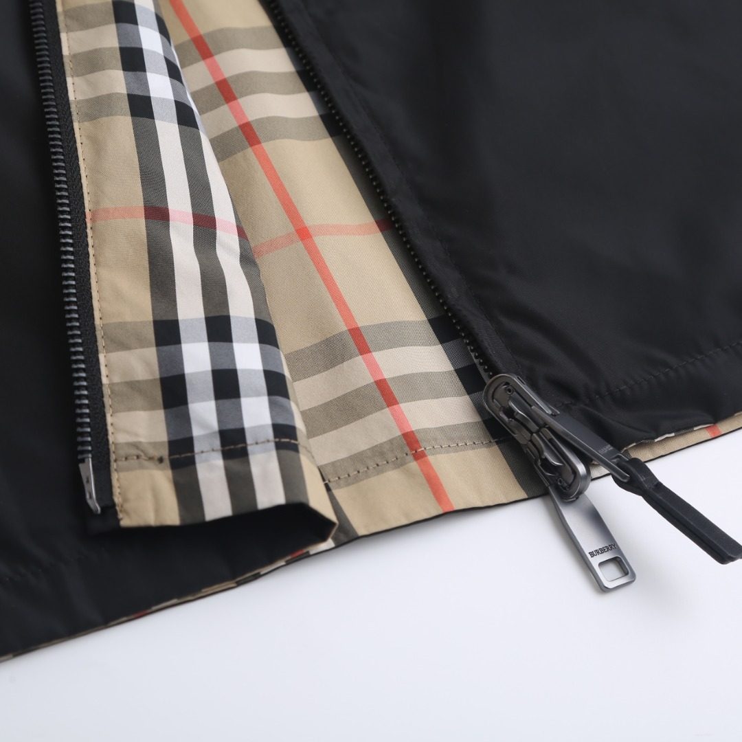 Burberry Checked Double-Sided Harrington Jacket