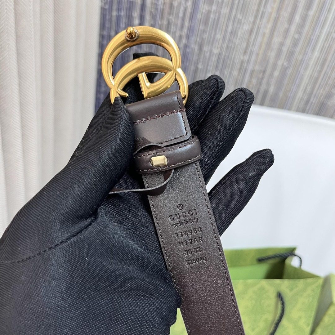 Gucci GG Marmont Leather Belt