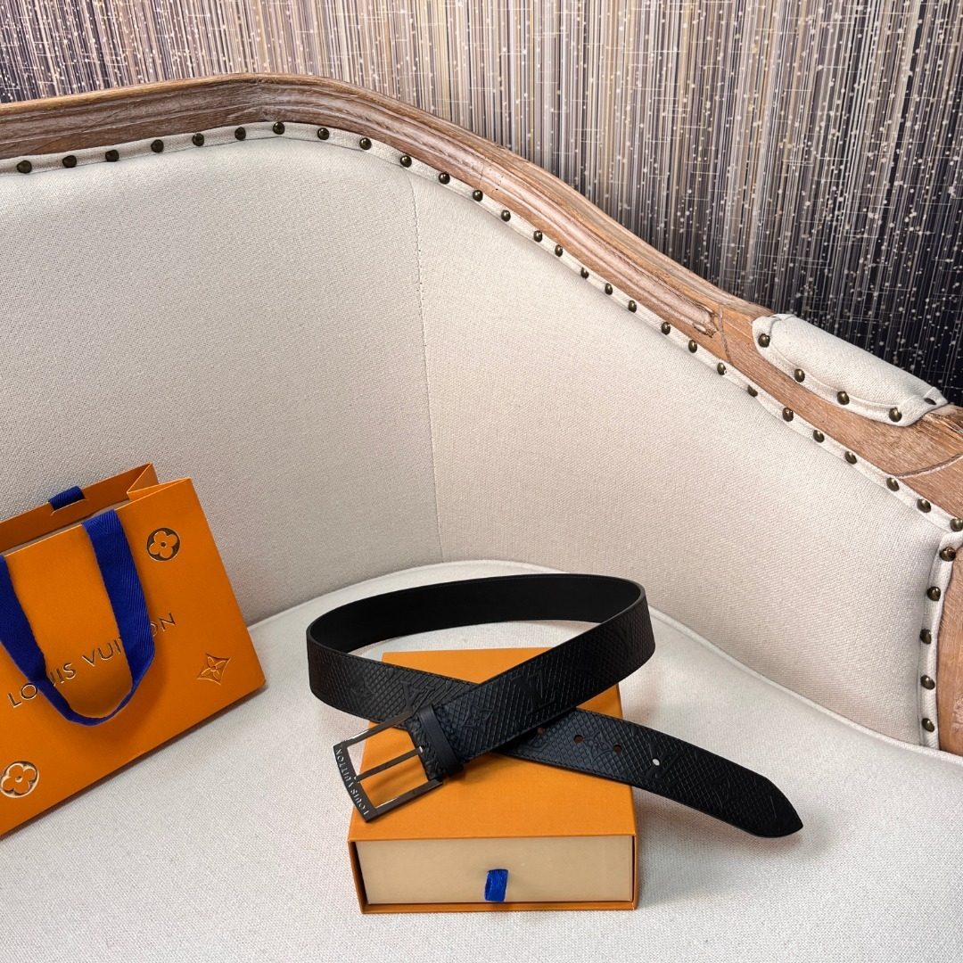 Louis Vuitton Damier Graphite Leather Belt