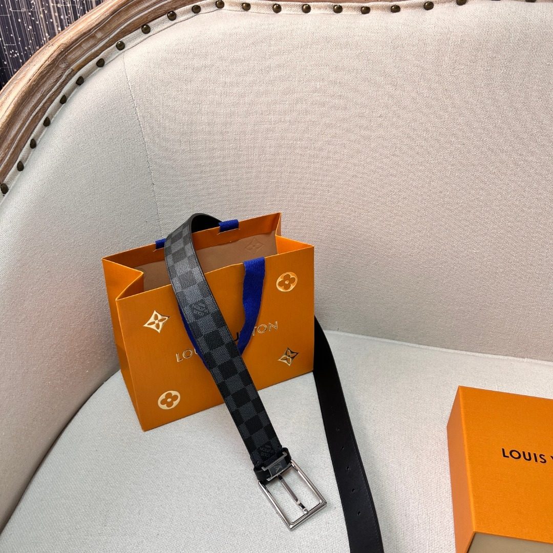 Louis Vuitton Damier Canvas Leather Belt