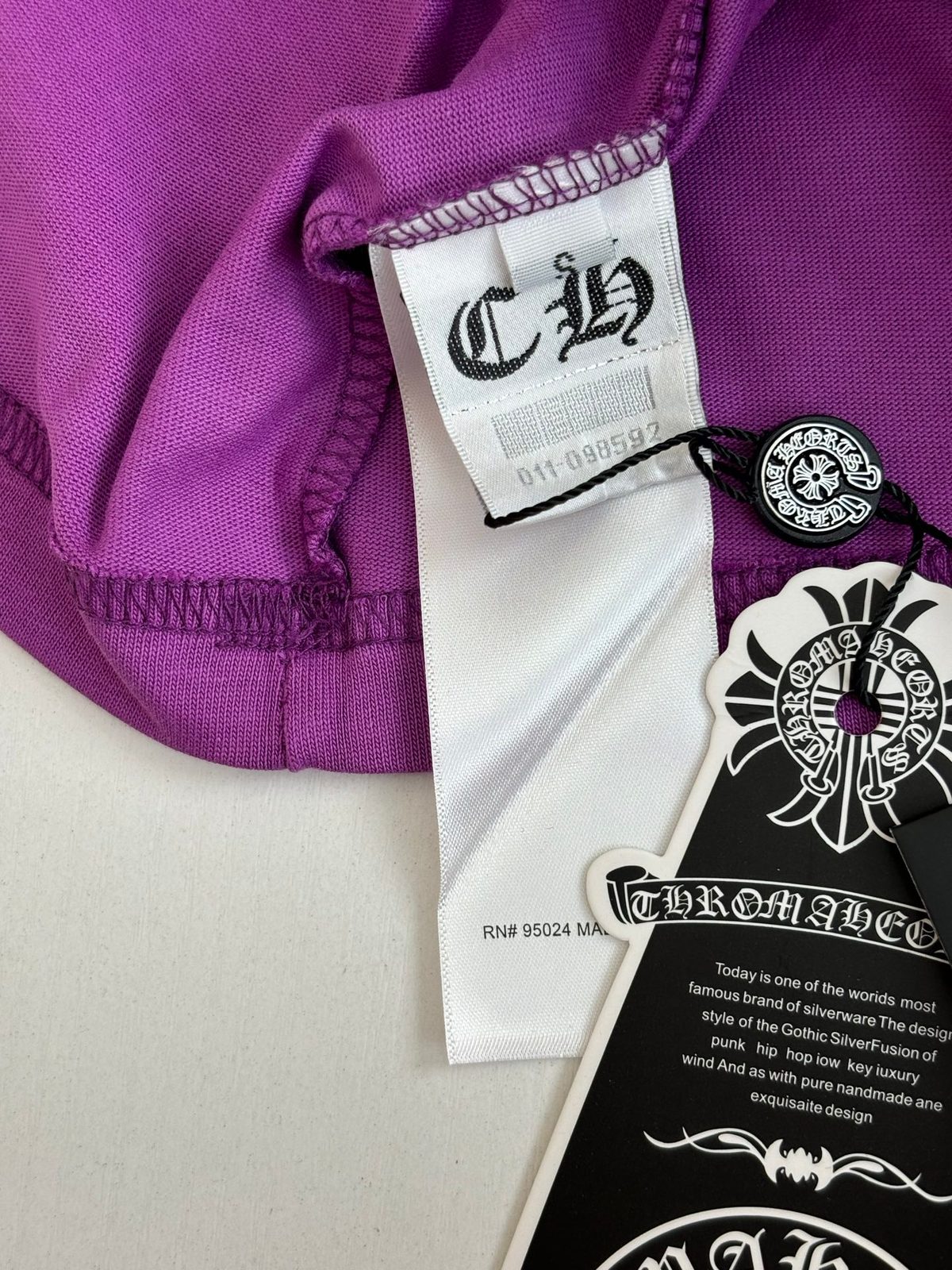 Chrome Hearts Purple Graphic T-Shirt