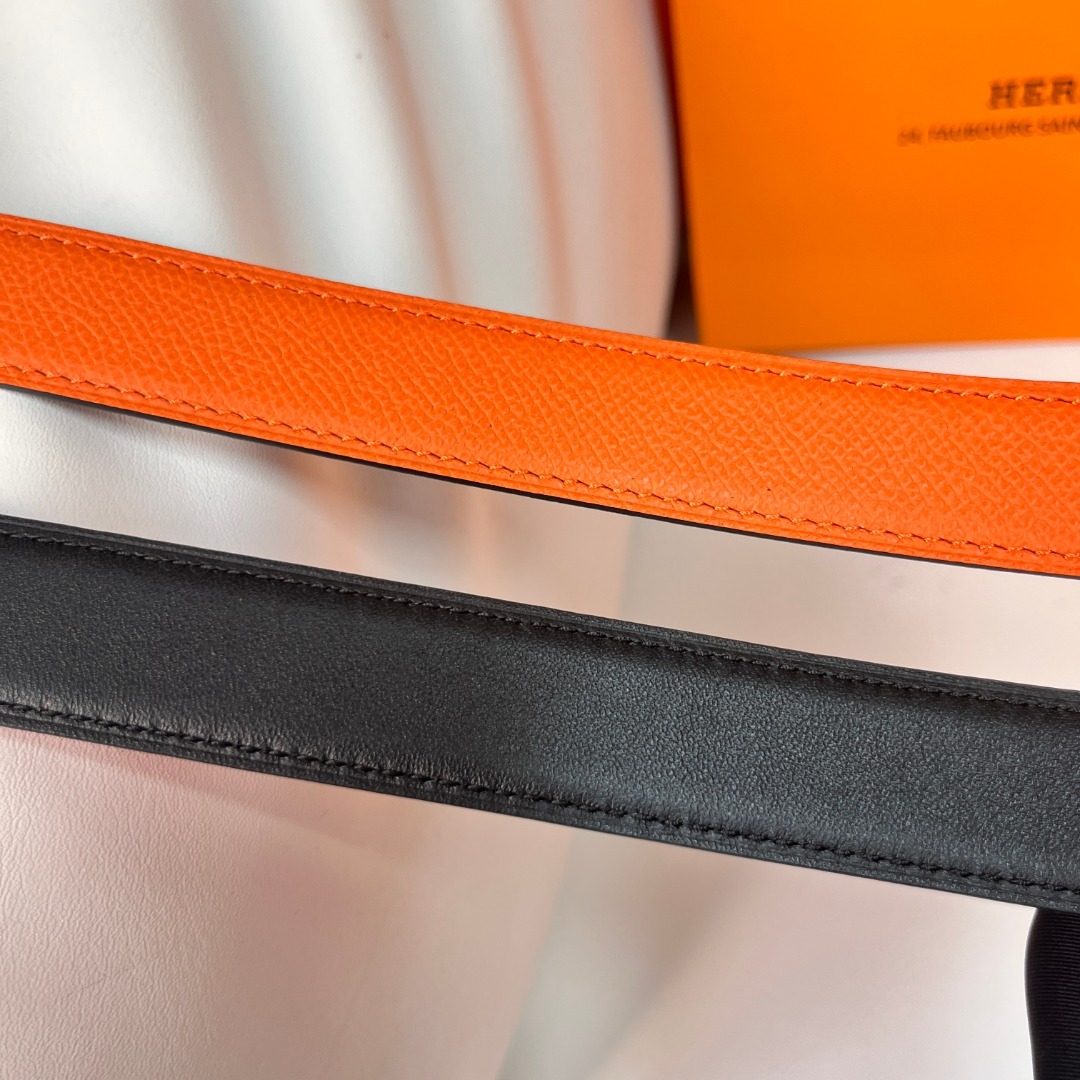 Hermès Leather Reversible Belt