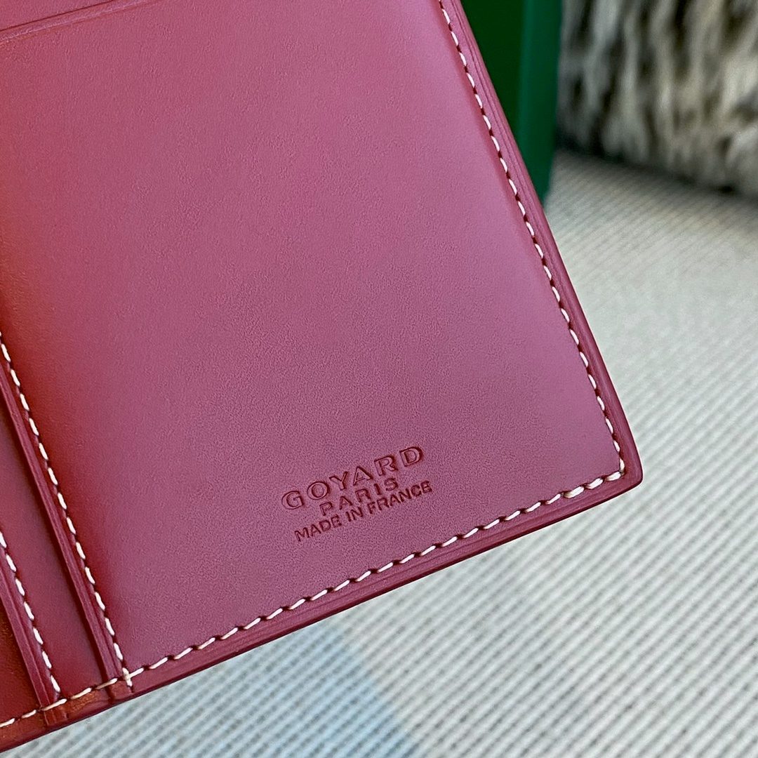 Goyard Leather Cardholder Wallet Pink