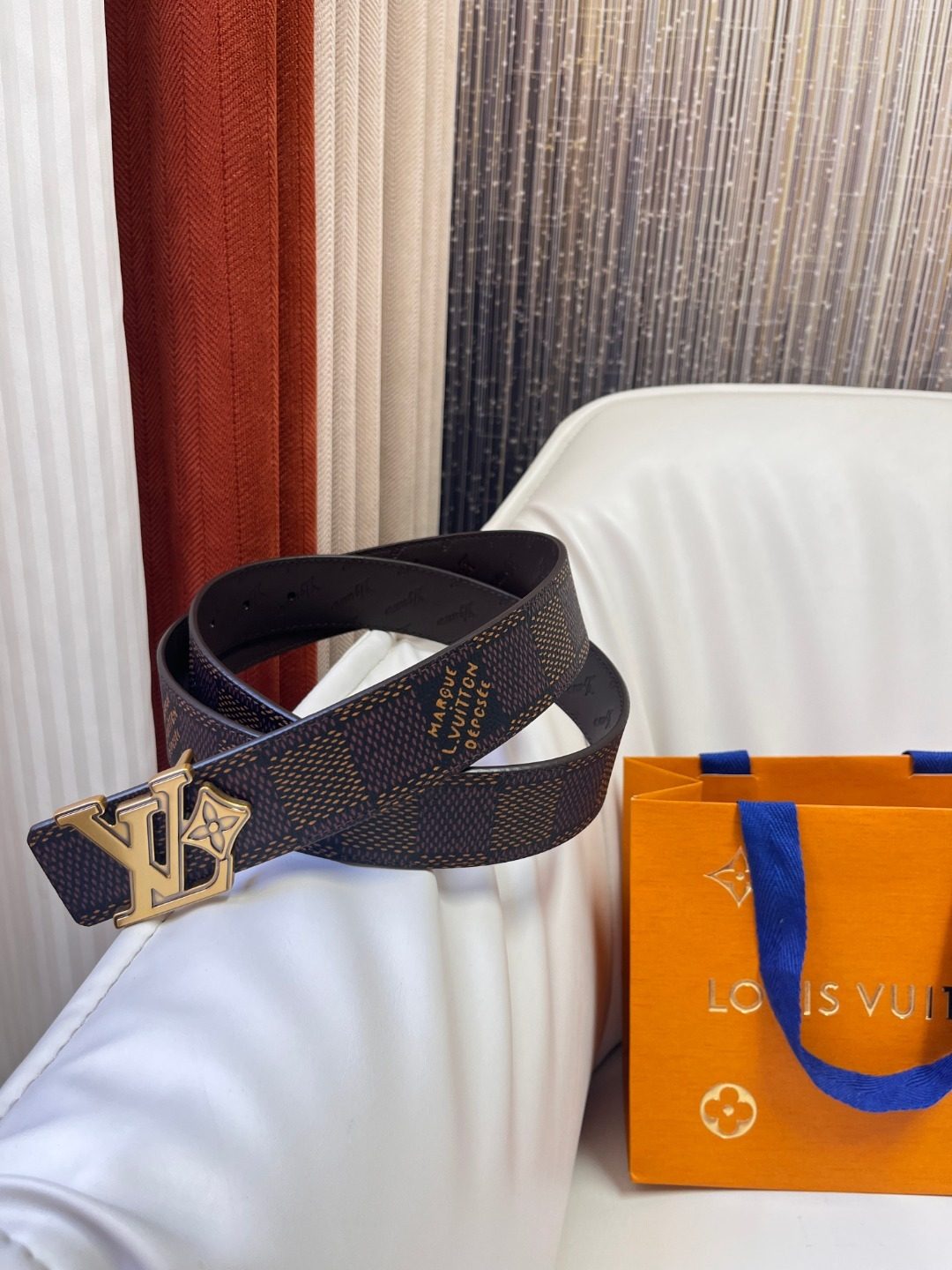 Louis Vuitton Damier Graphite Canvas Belt