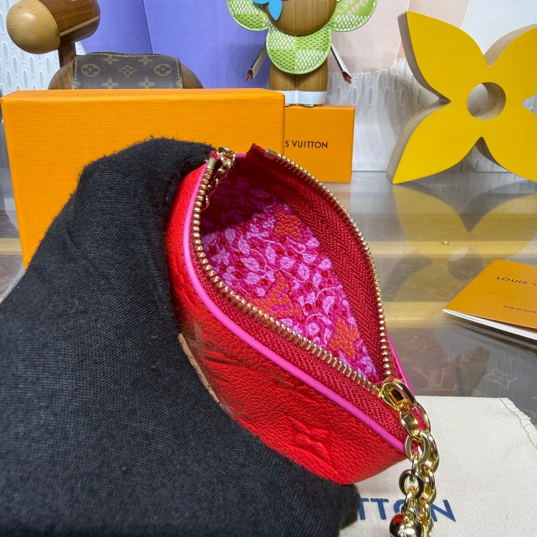 Louis Vuitton Colorblock Leather Pouch Bag