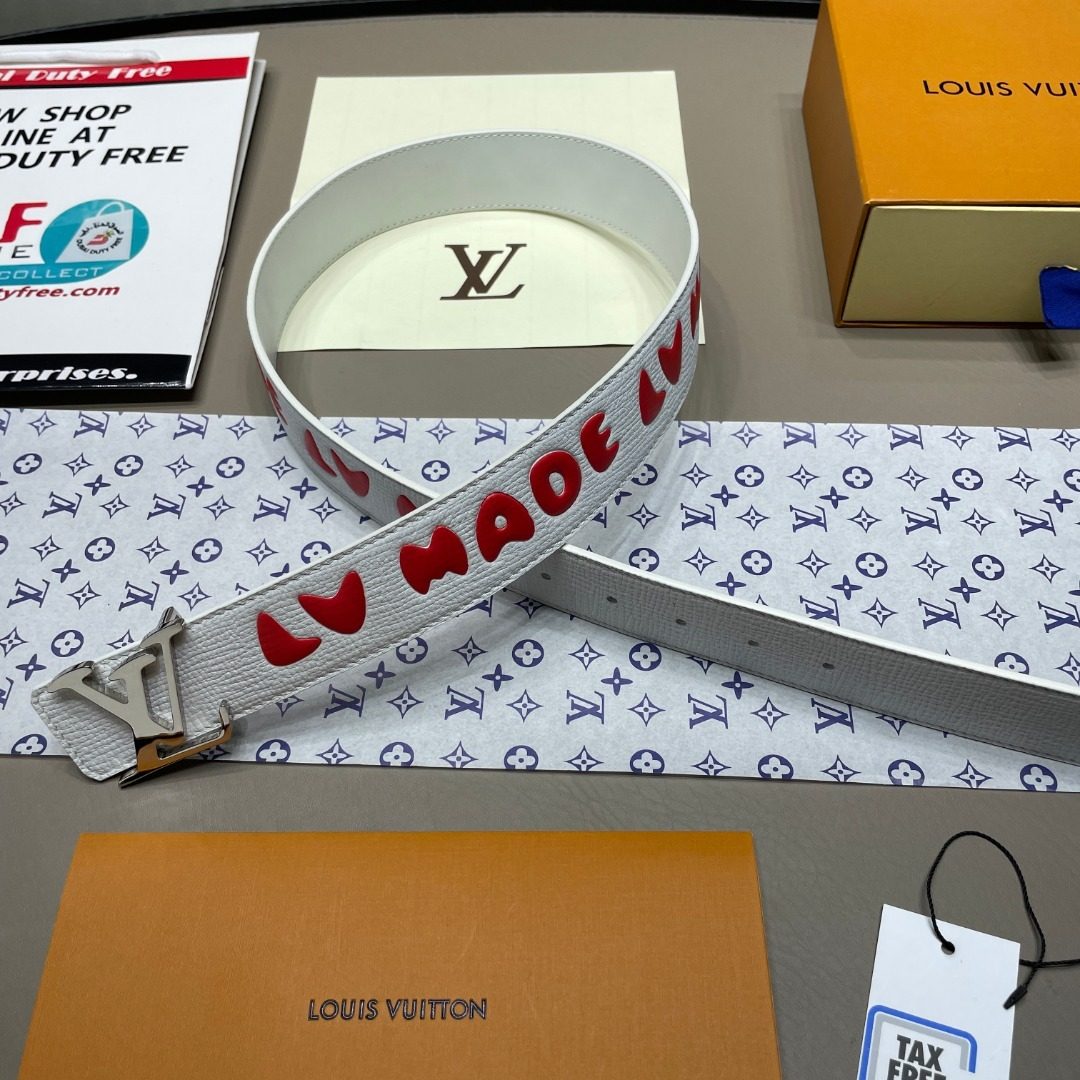 Louis Vuitton Heart Monogram Leather Belt