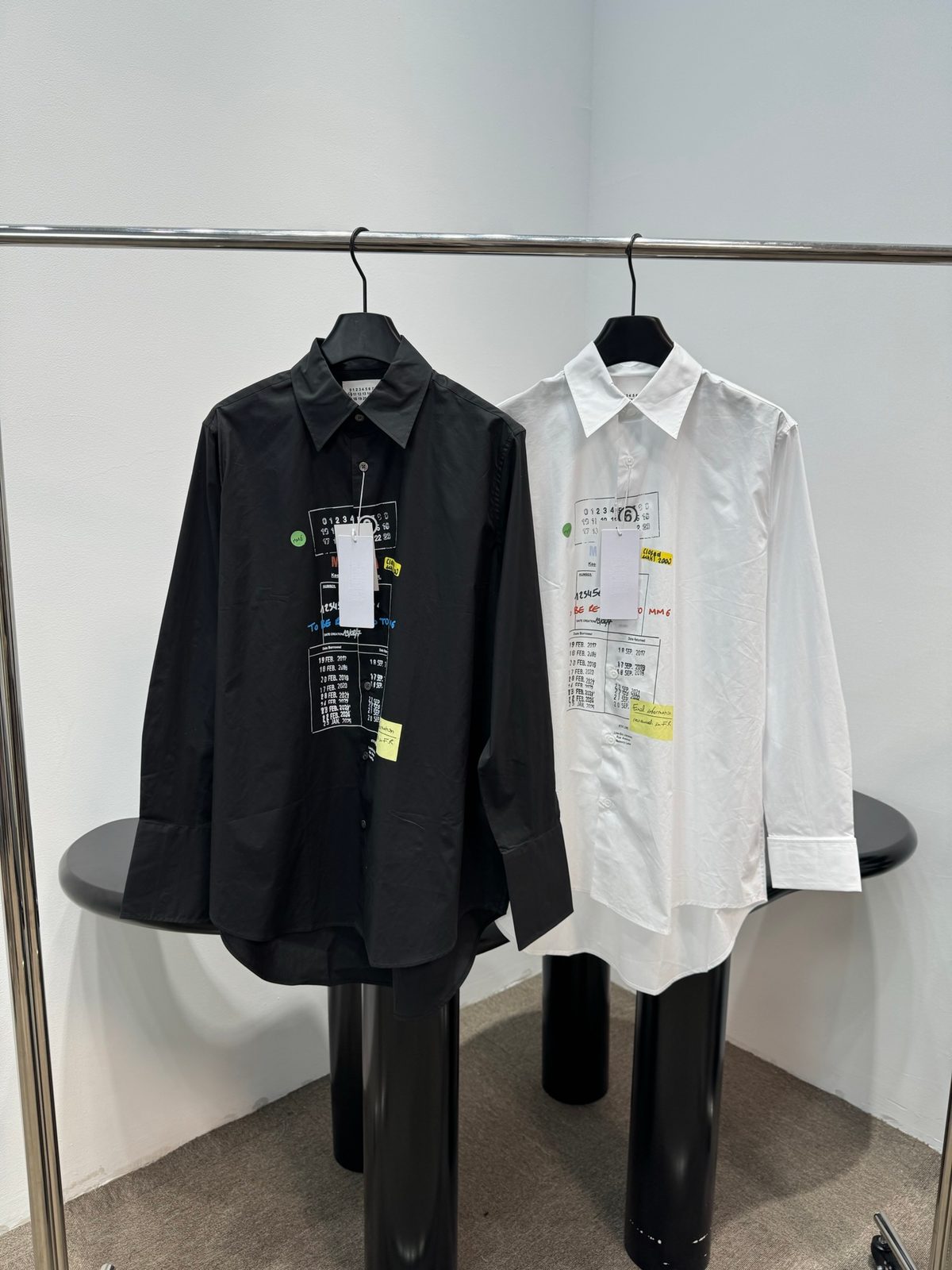 Maison Margiela Graphic Print Cotton Shirt