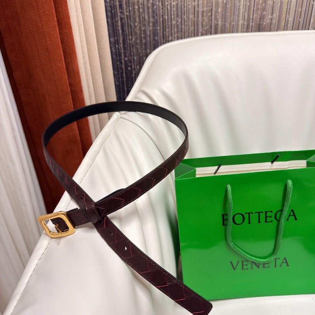 Bottega Veneta Intrecciato Leather Belt