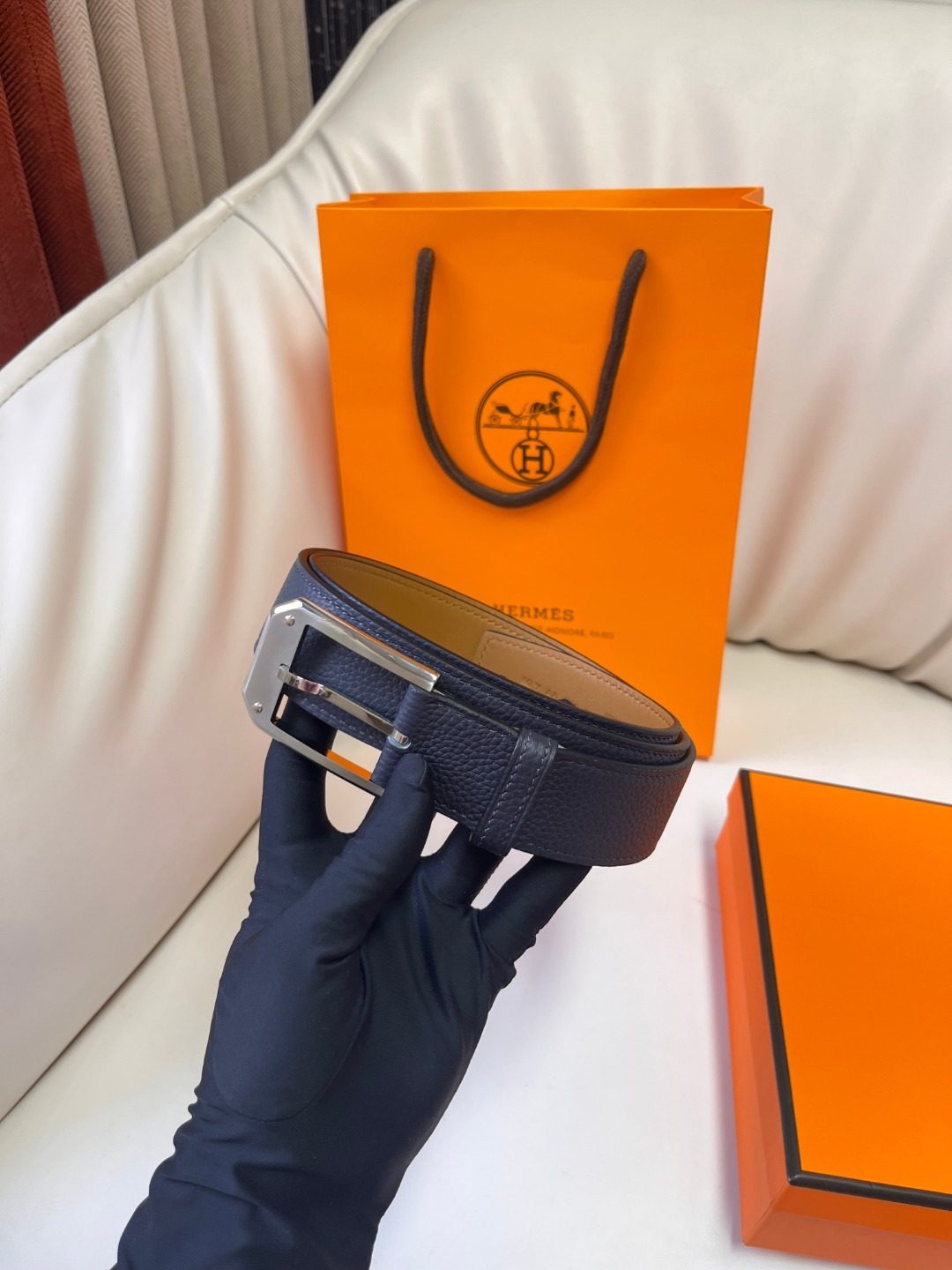 Hermès Reversible Leather Belt