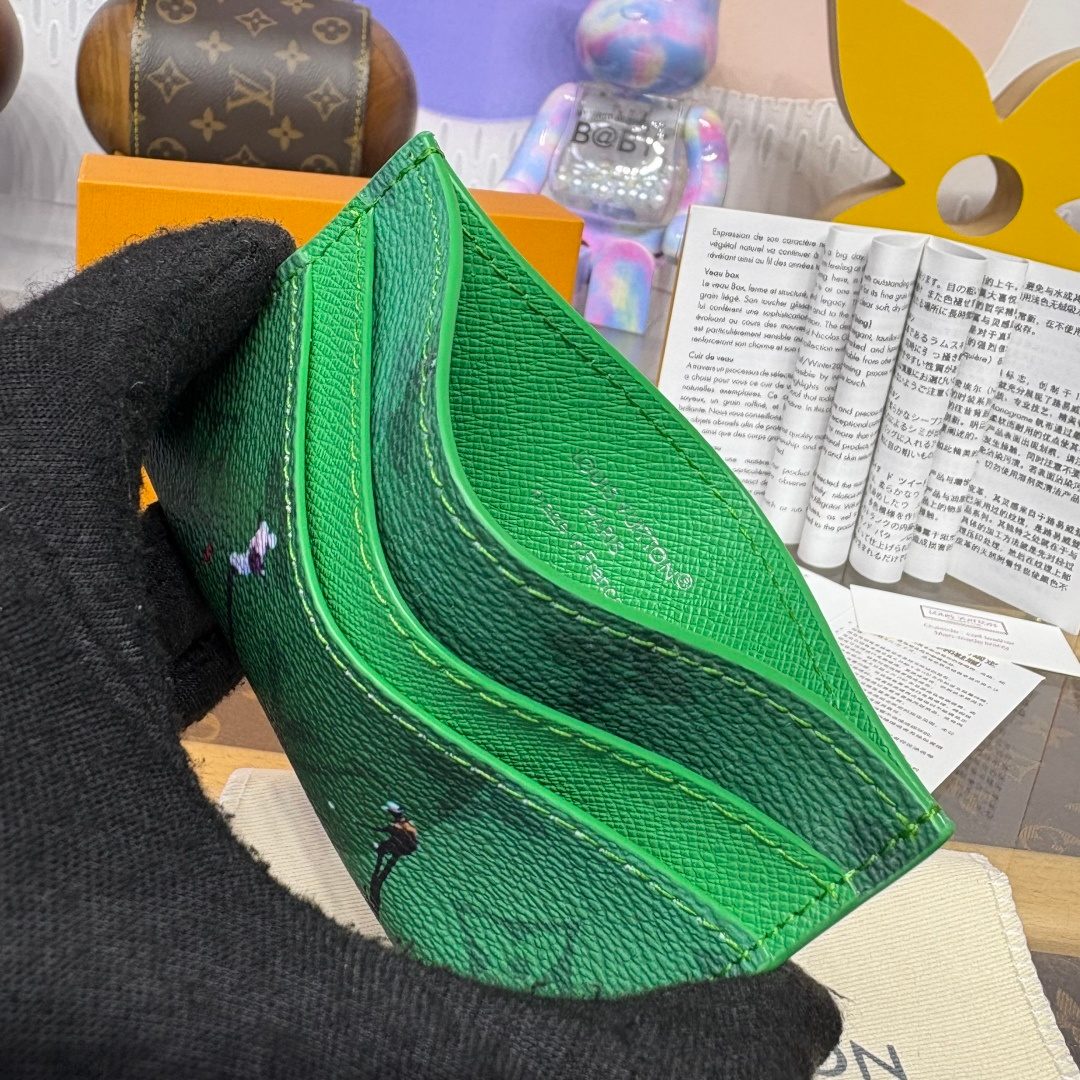Louis Vuitton Epi Leather Wallet Green
